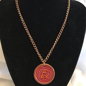 Vtg Renoir Matisse Copper “Gracelette” Necklace